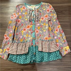 Girls Size 8 Matilda Jane Far Far Away Tunic Shirt